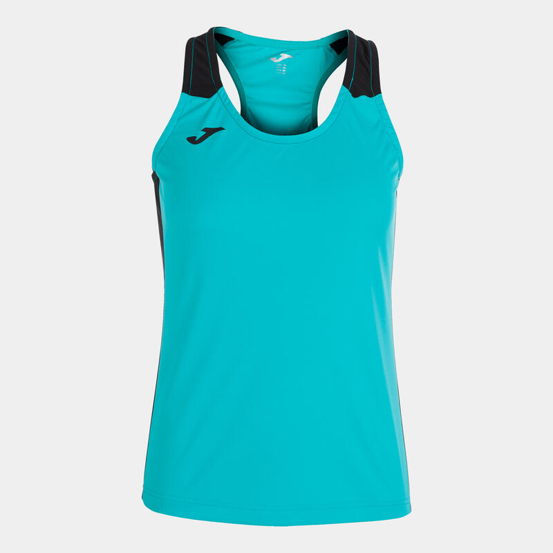 Camiseta Tirantes Running Mujer Joma Record II Turquesa