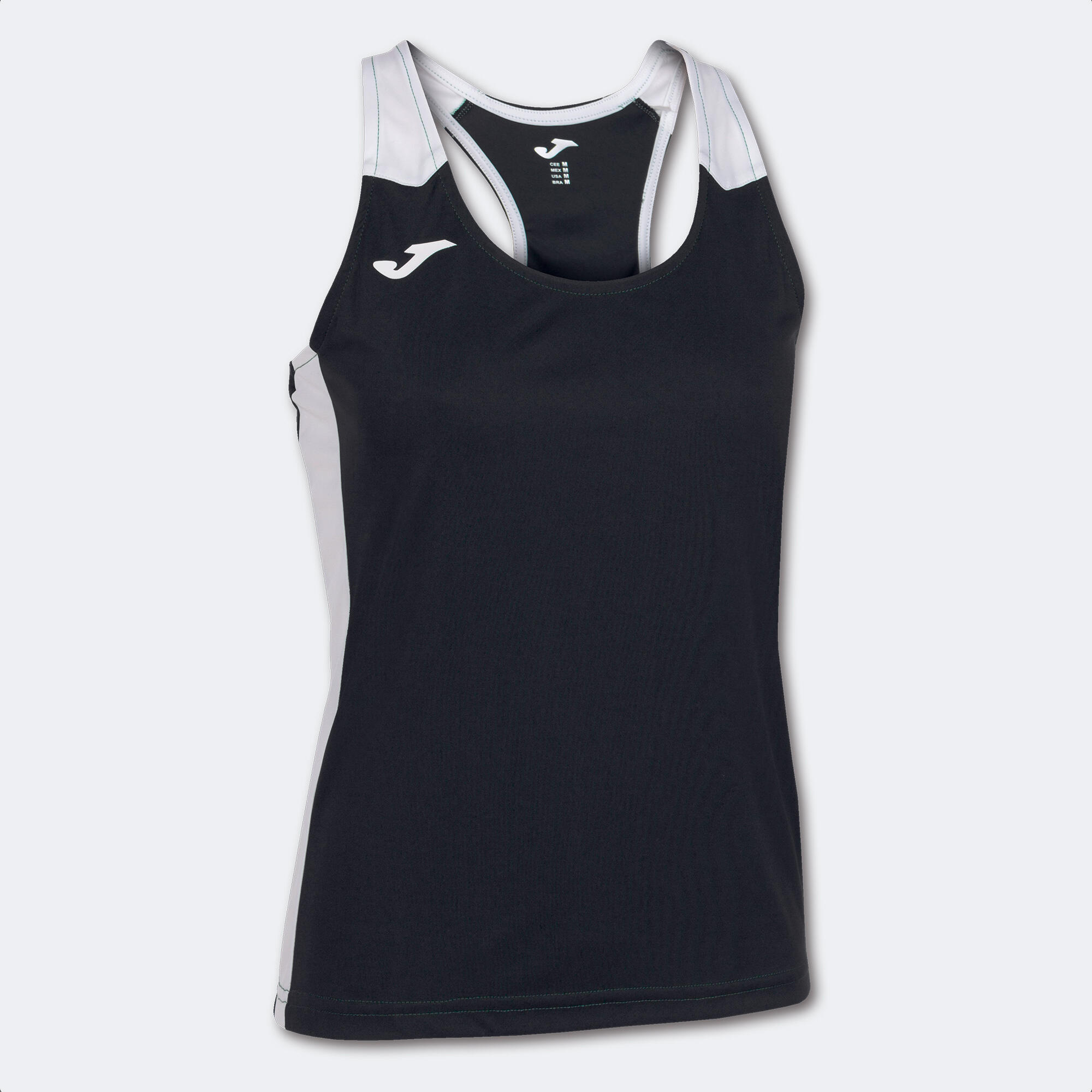 Joma - Débardeur Running Femme Joma Record Ii Noir - T-shirt Sans Manche - Blanc|noir - 36 Xs - Decathlon
