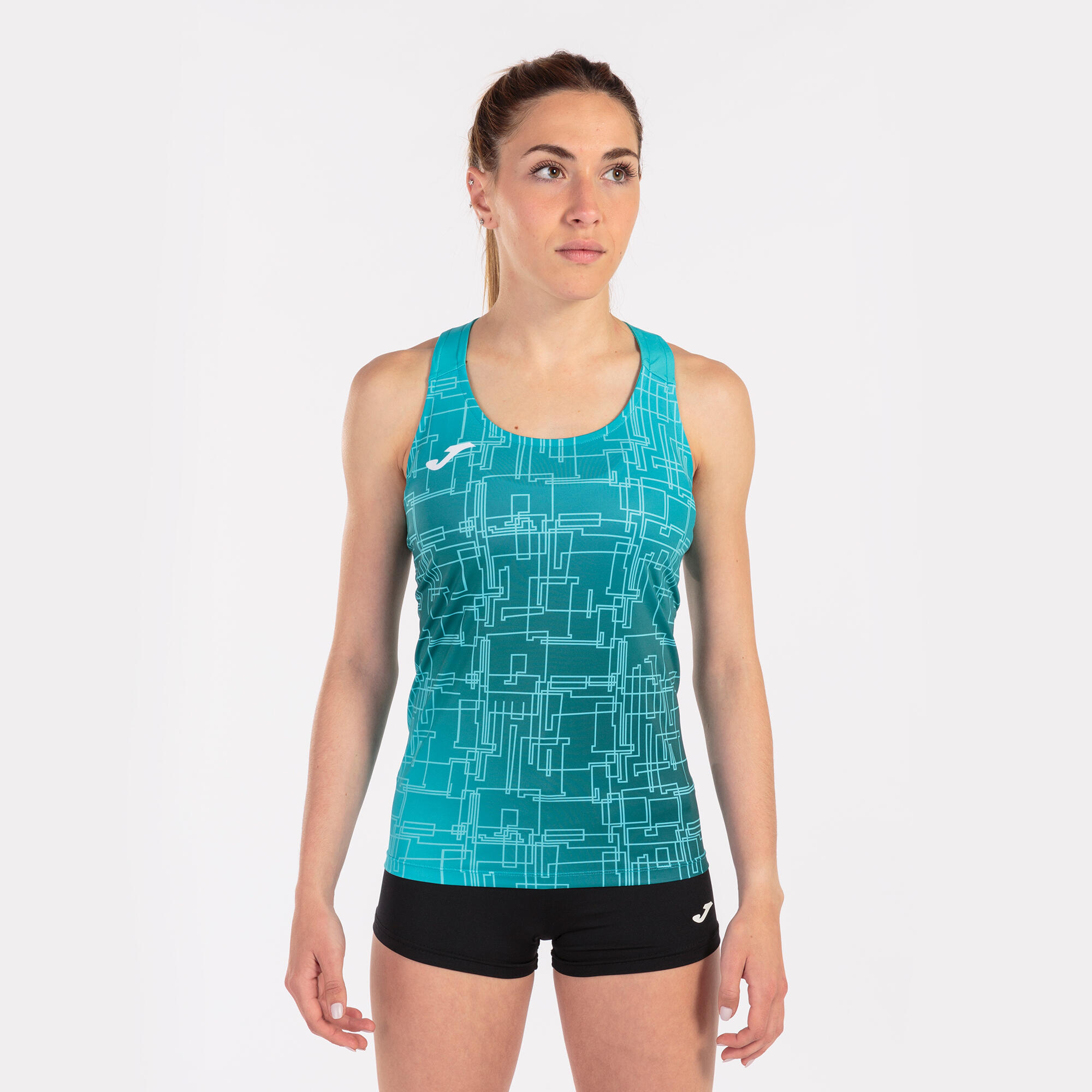 Camiseta Tirantes Running Niños Joma Elite VIII Turquesa 2/5