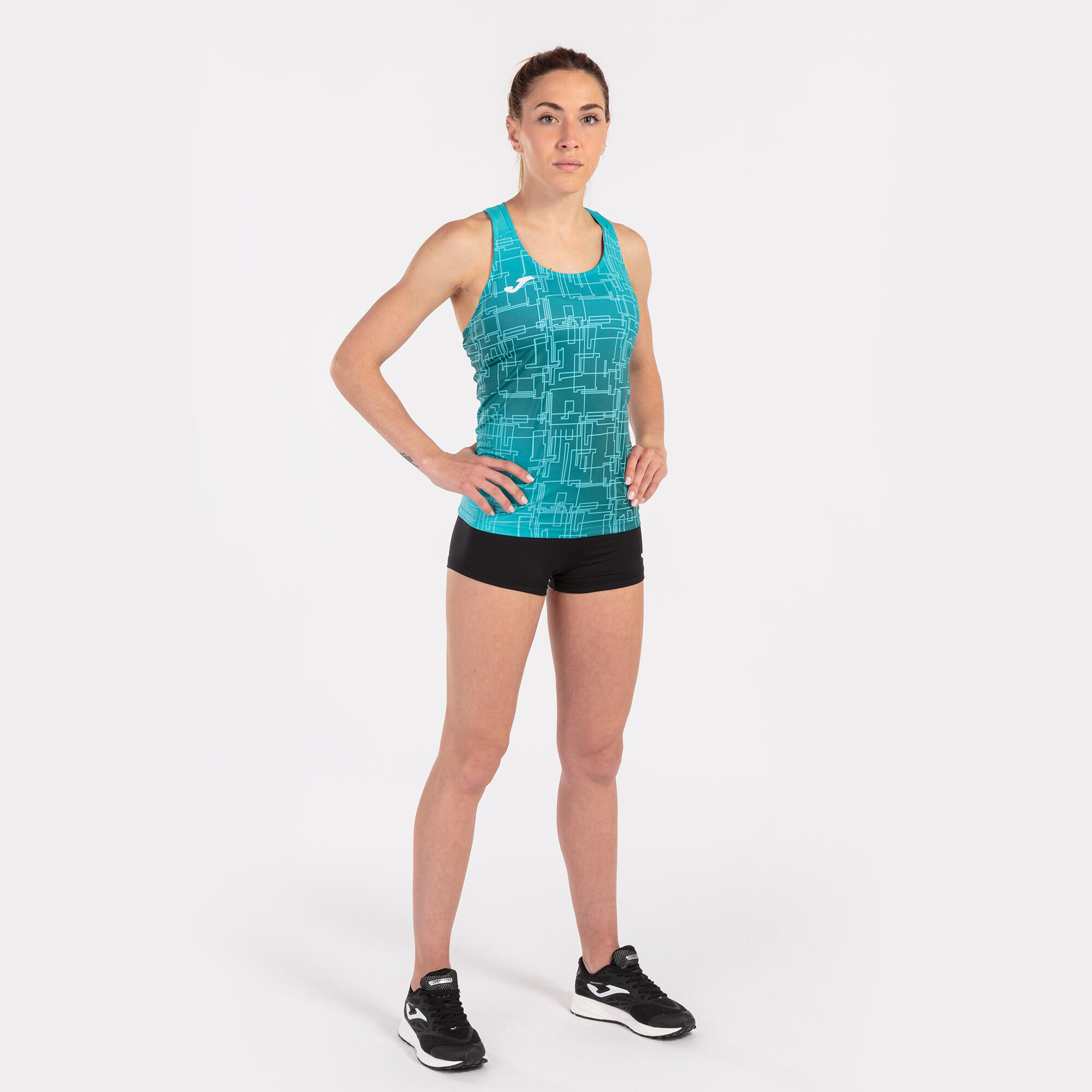 Camiseta Tirantes Running Niños Joma Elite VIII Turquesa 4/5