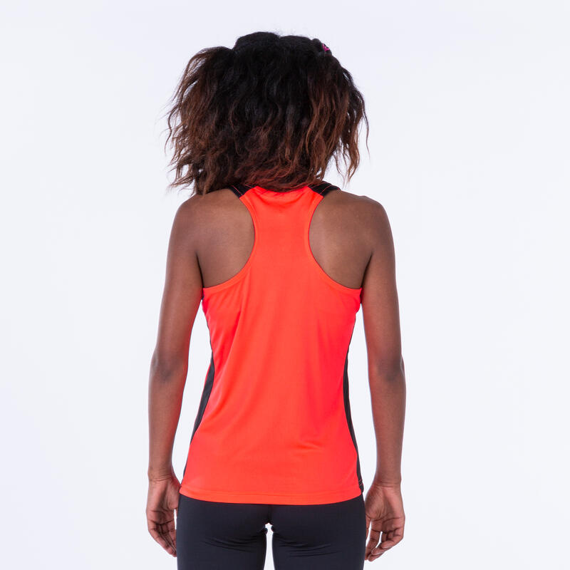 Camiseta Tirantes Running Mujer Joma Record II Coral Flúor