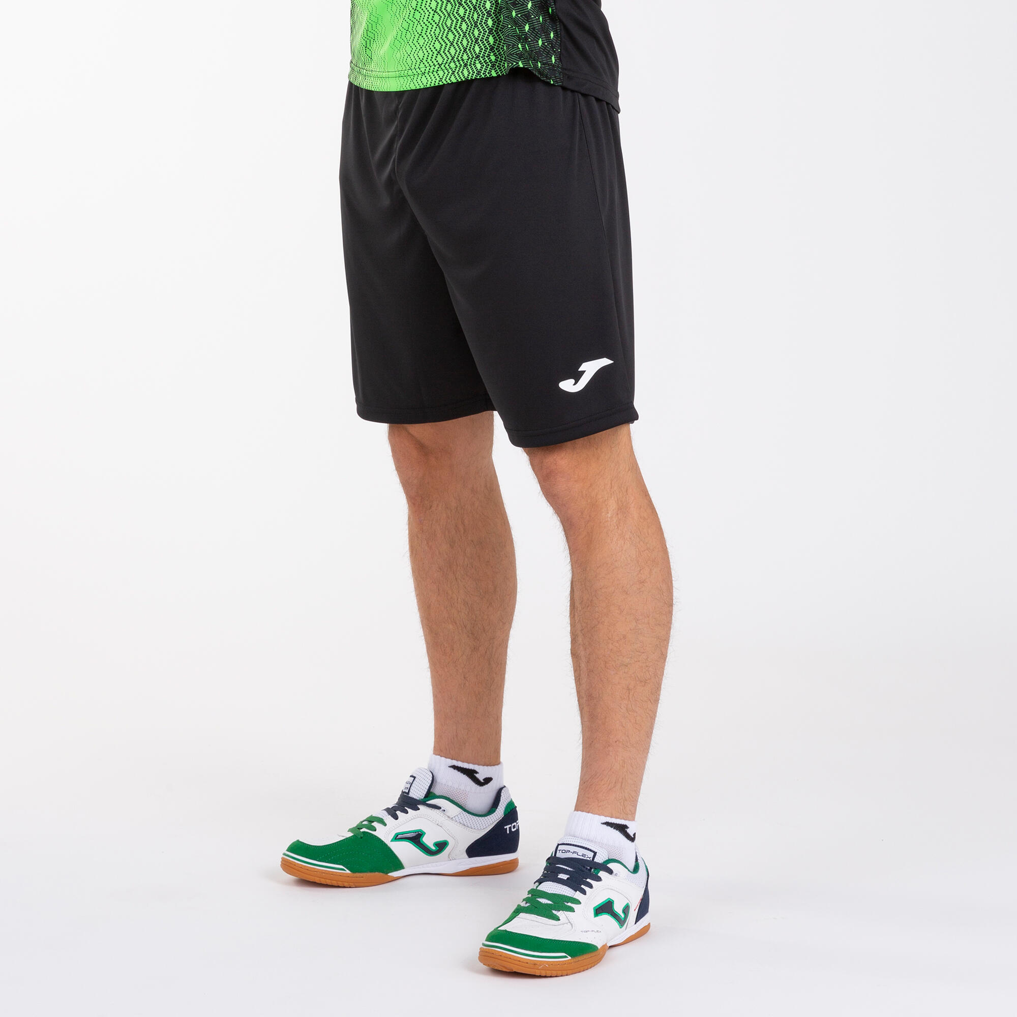 Short Fútbol Hombre Joma Nobel Negro 4/7
