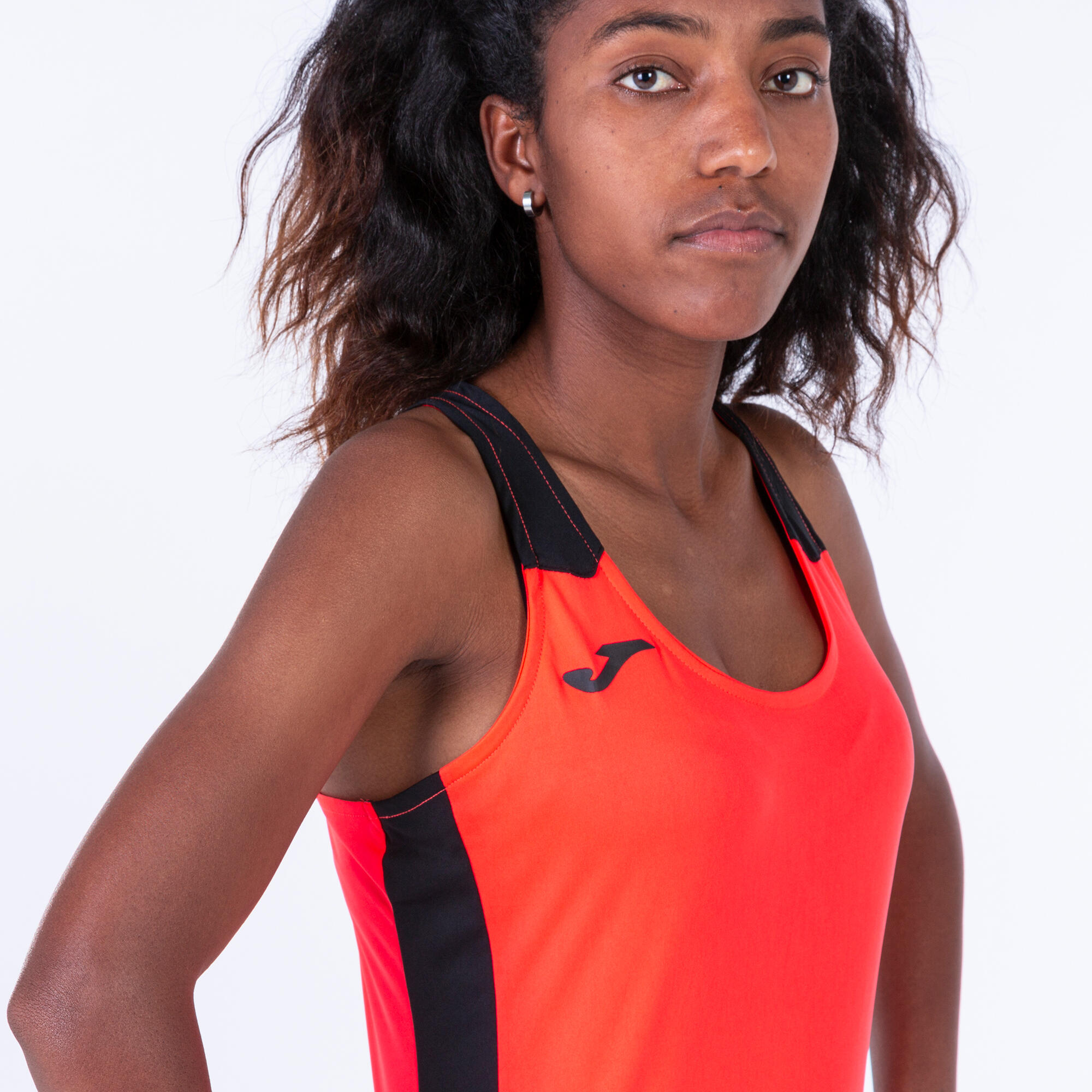 Camiseta Tirantes Running Niños Joma Record II Coral Flúor 5/5