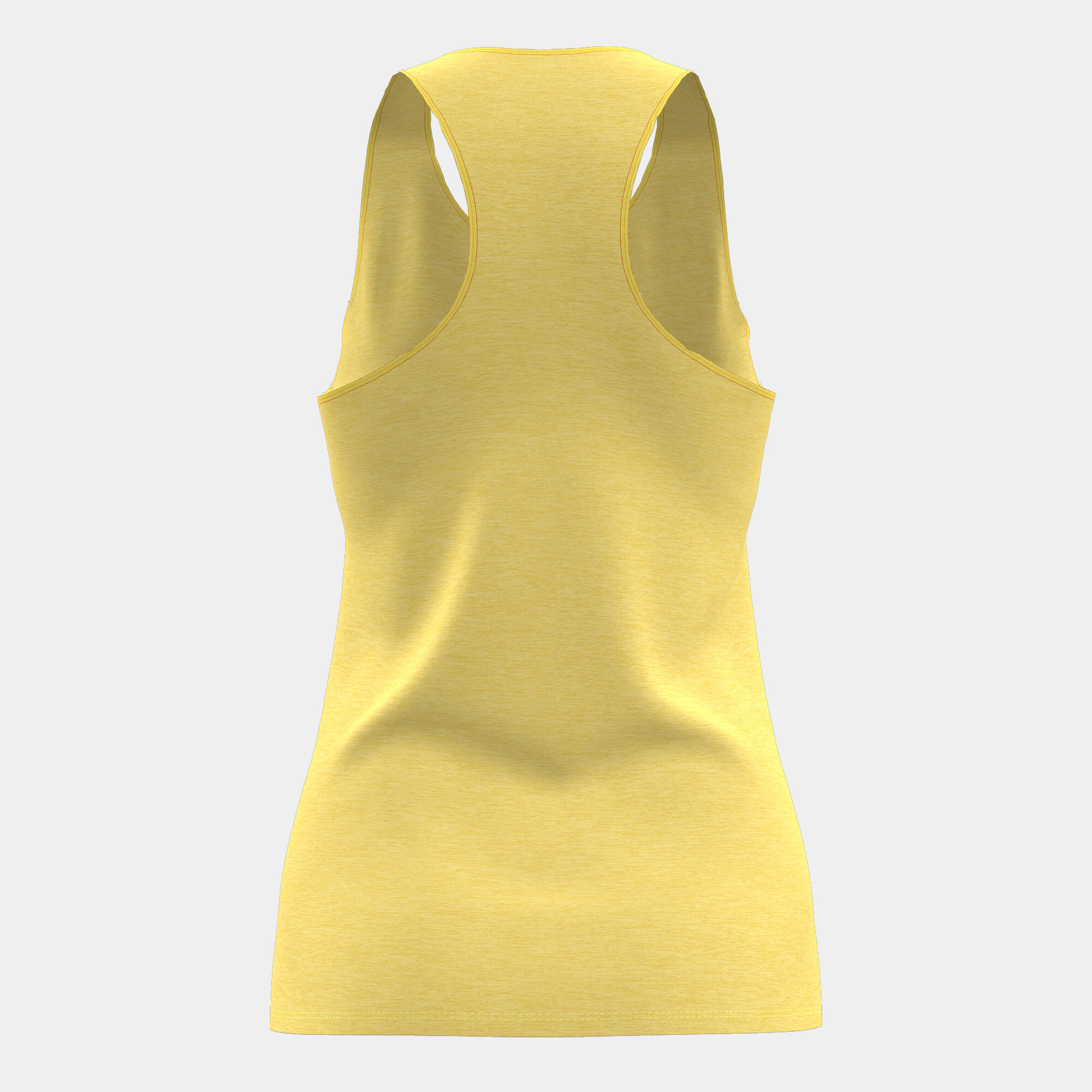 Camiseta Tirantes Fitness Mujer Joma Oasis Amarillo 3/4