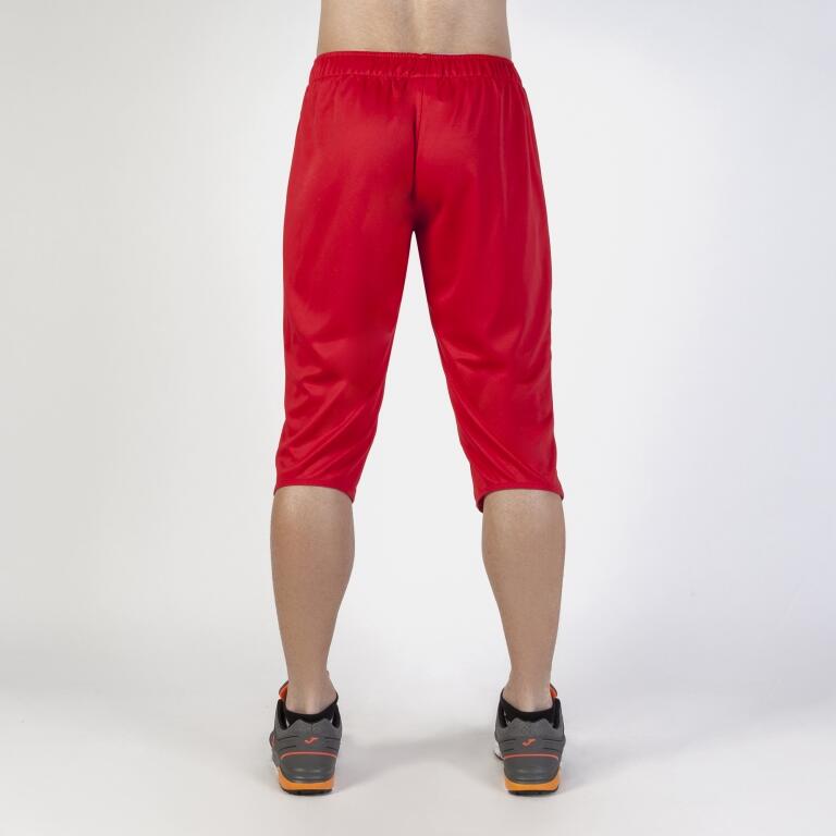 Pantalón 3/4 Fútbol Hombre Joma Vela Rojo 3/3