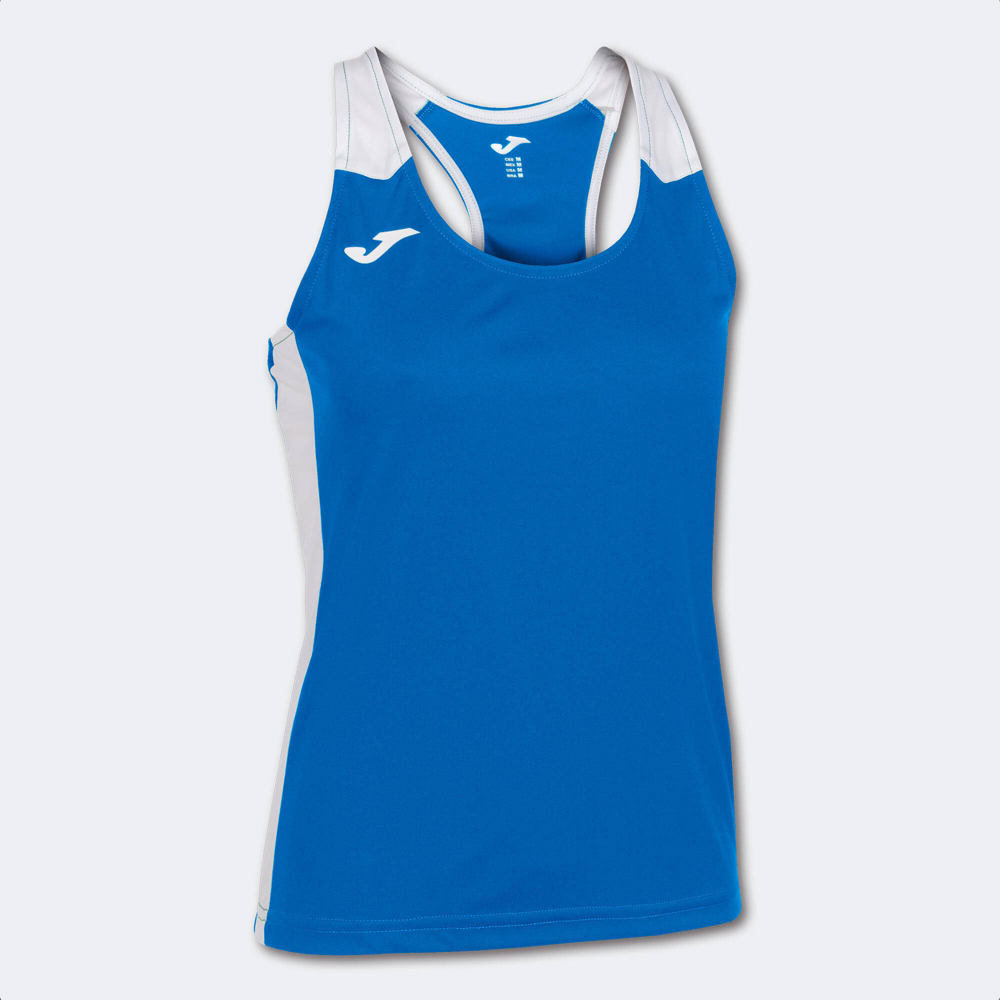 Joma - Débardeur Running Femme Joma Record Ii Bleu Roi - T-shirt Sans Manche - Blanc|bleu - 38 S - Decathlon