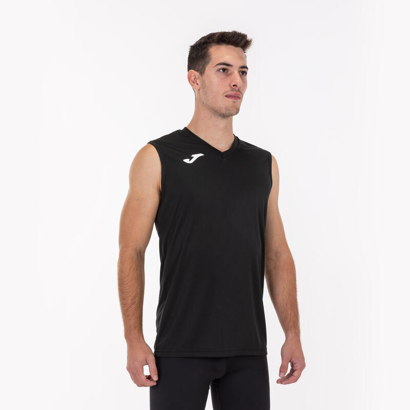 Camiseta Sin Mangas Baloncesto Hombre Joma Combi Negro