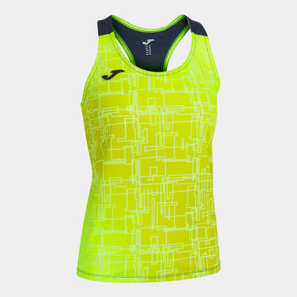 Débardeur Running Femme Joma Elite VIII Jaune Fluo