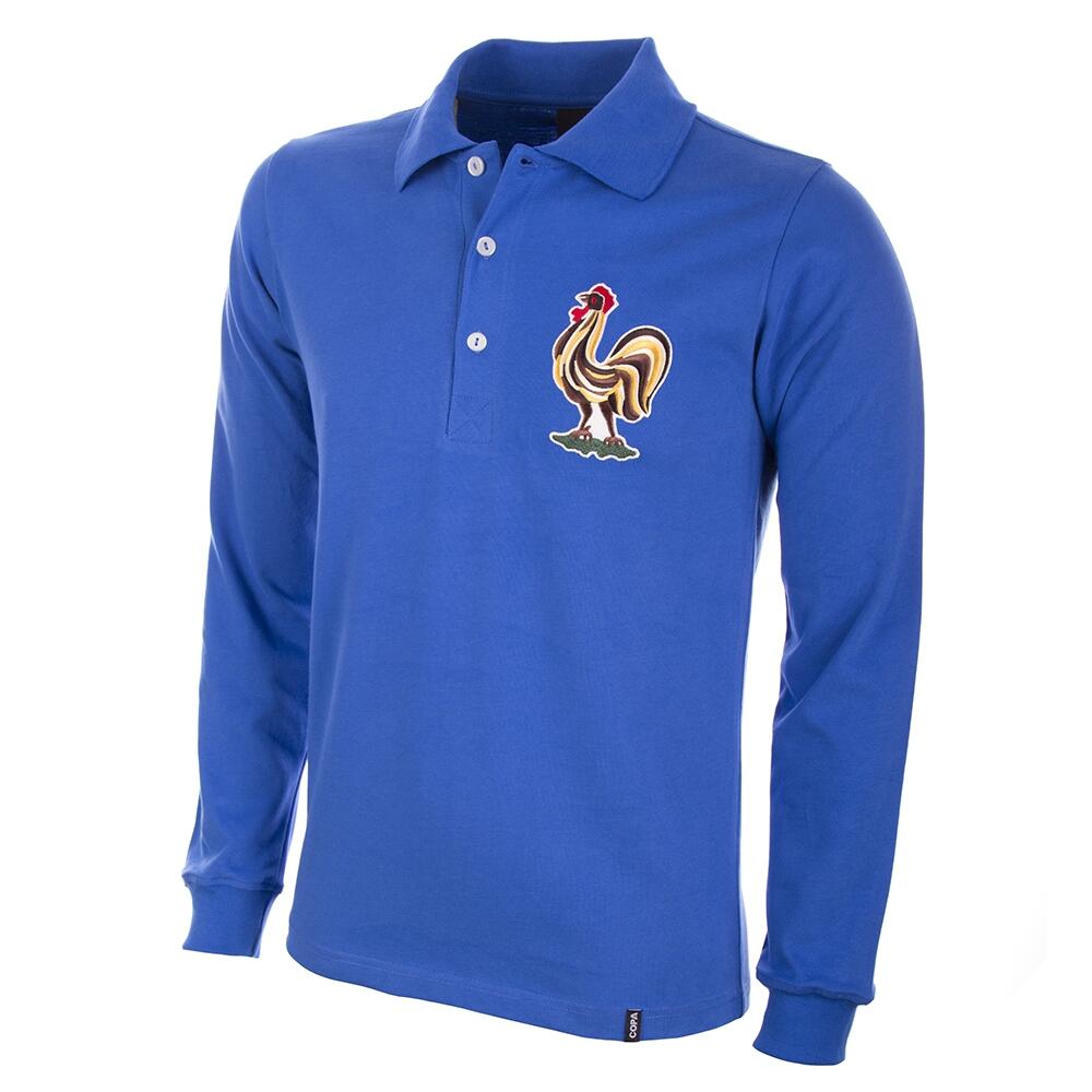 Copa Football - Maillot De Football Rétro - Homme - France Années 1950 - Manches Longues - Bleu - T-shirt Manches Courtes - Bleu - 36 Xs - Decathlon