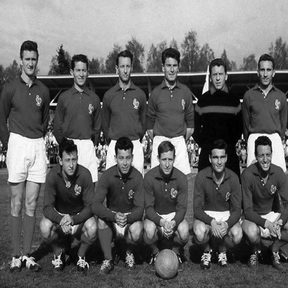 Retro Voetbalshirt - Heren - Frankrijk 1950 - Blauw 2/7