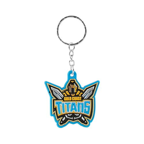 Gold Coast Titans NRL Keyring RUBBER PVC