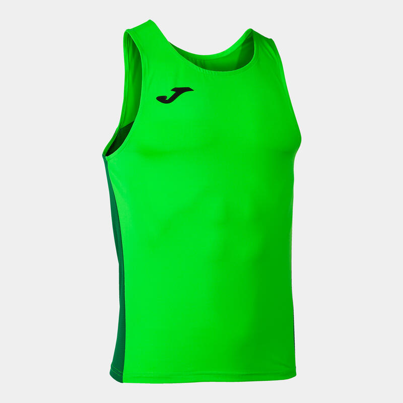 Camiseta Tirantes Running Niños Joma R-Winner Verde Flúor