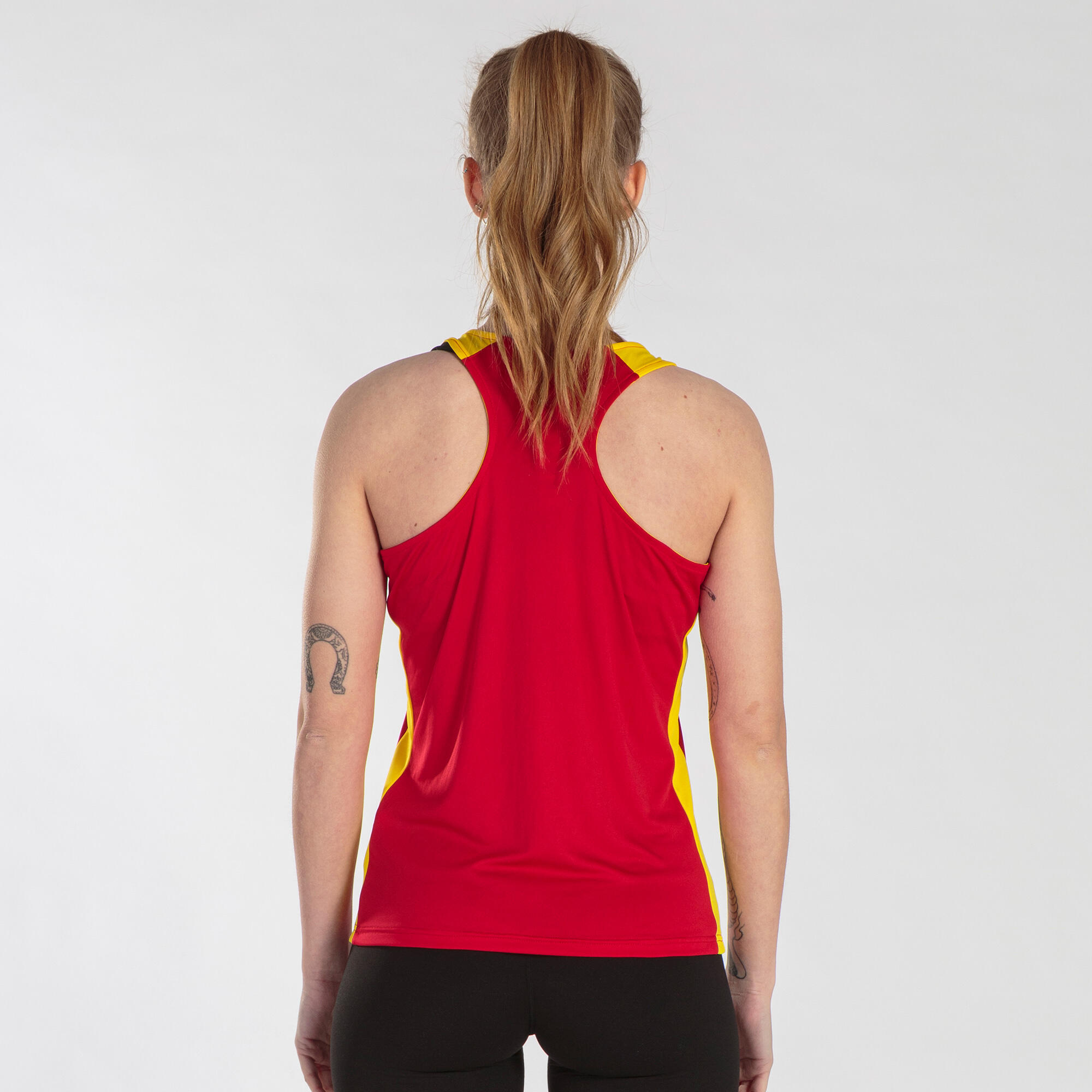 T-Shirt De Alça Running Criança Joma Record II Vermelho 3/5