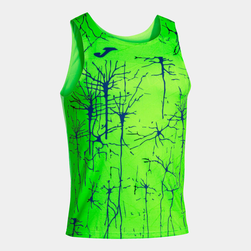 Camiseta Tirantes Running Niños Joma Elite IX Verde Flúor