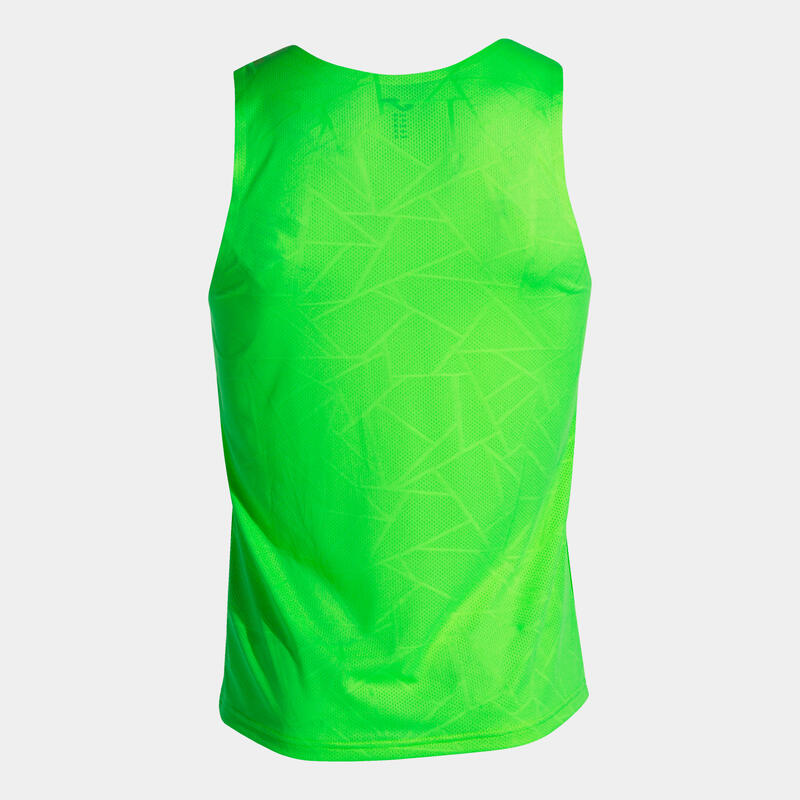 Camiseta Tirantes Running Hombre Joma Elite IX Verde Flúor