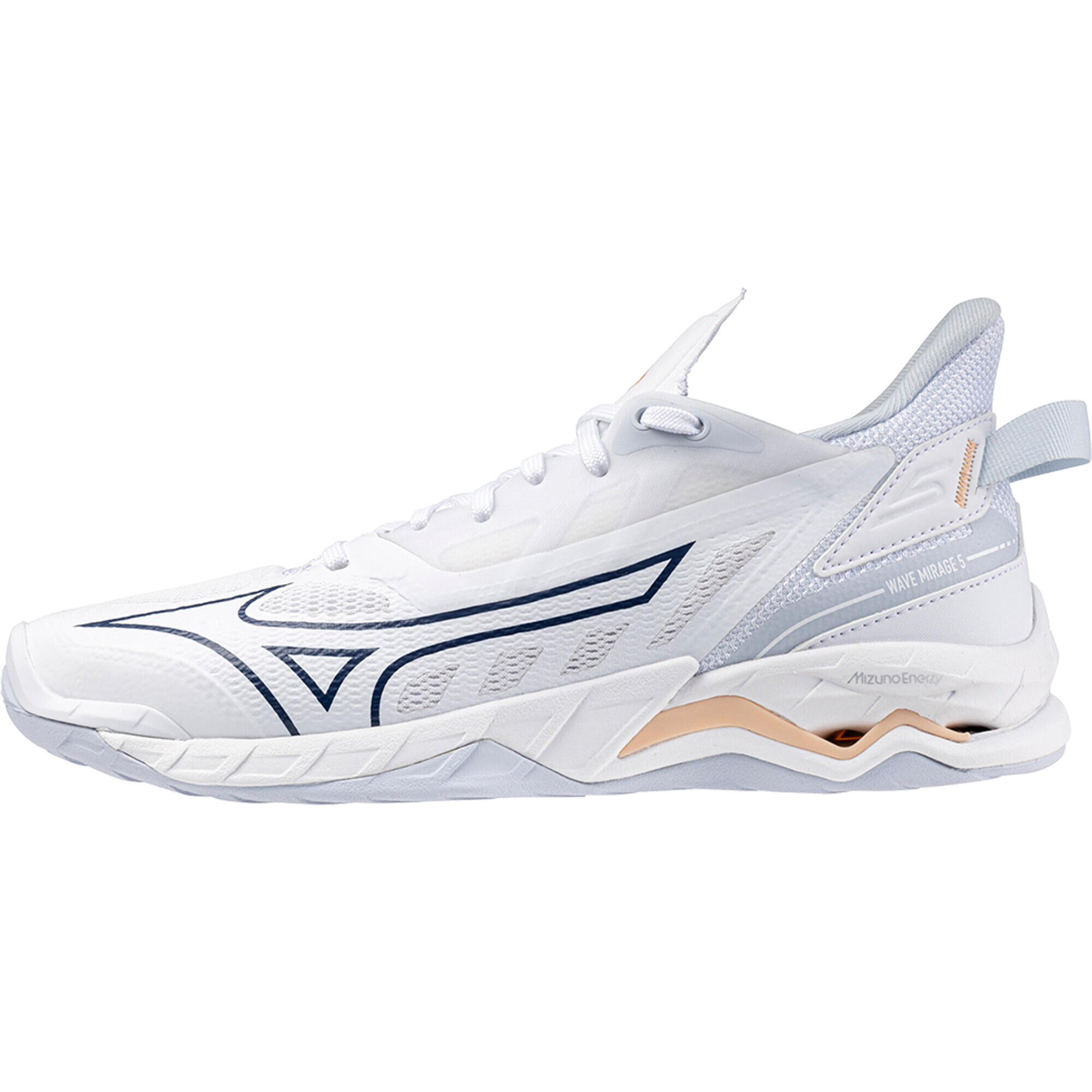 Calzado balonmano Mujer Mizuno Wave Mirage 5 Blanco 2/4