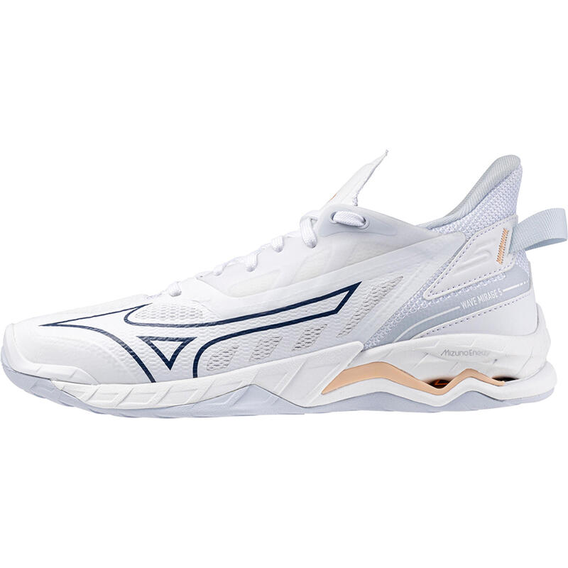 Calzado balonmano Mujer Mizuno Wave Mirage 5 Blanco