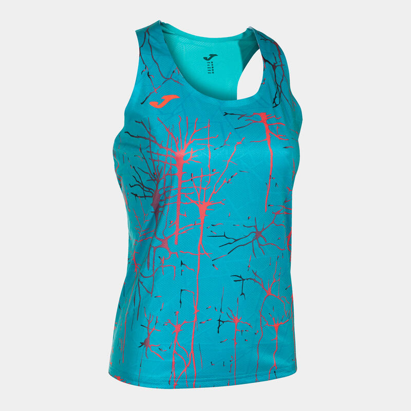 Camiseta Tirantes Running Mujer Joma Elite IX Turquesa