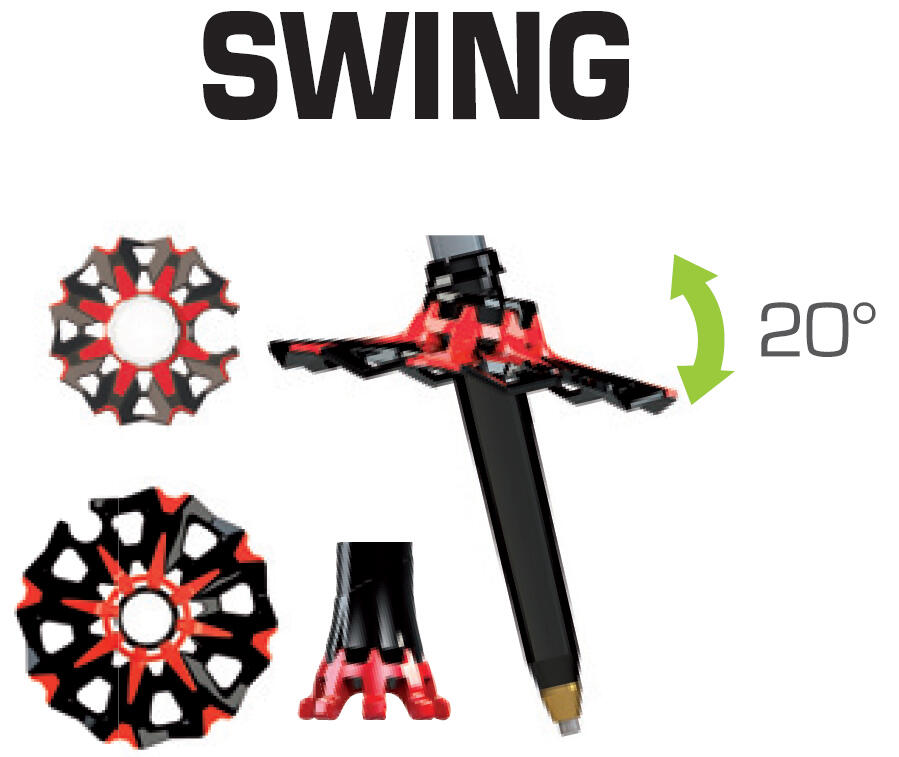 Laski TSL Connect carbon/alu 2 cross st - swing