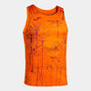 Camiseta Tirantes Running Hombre Joma Elite IX Naranja