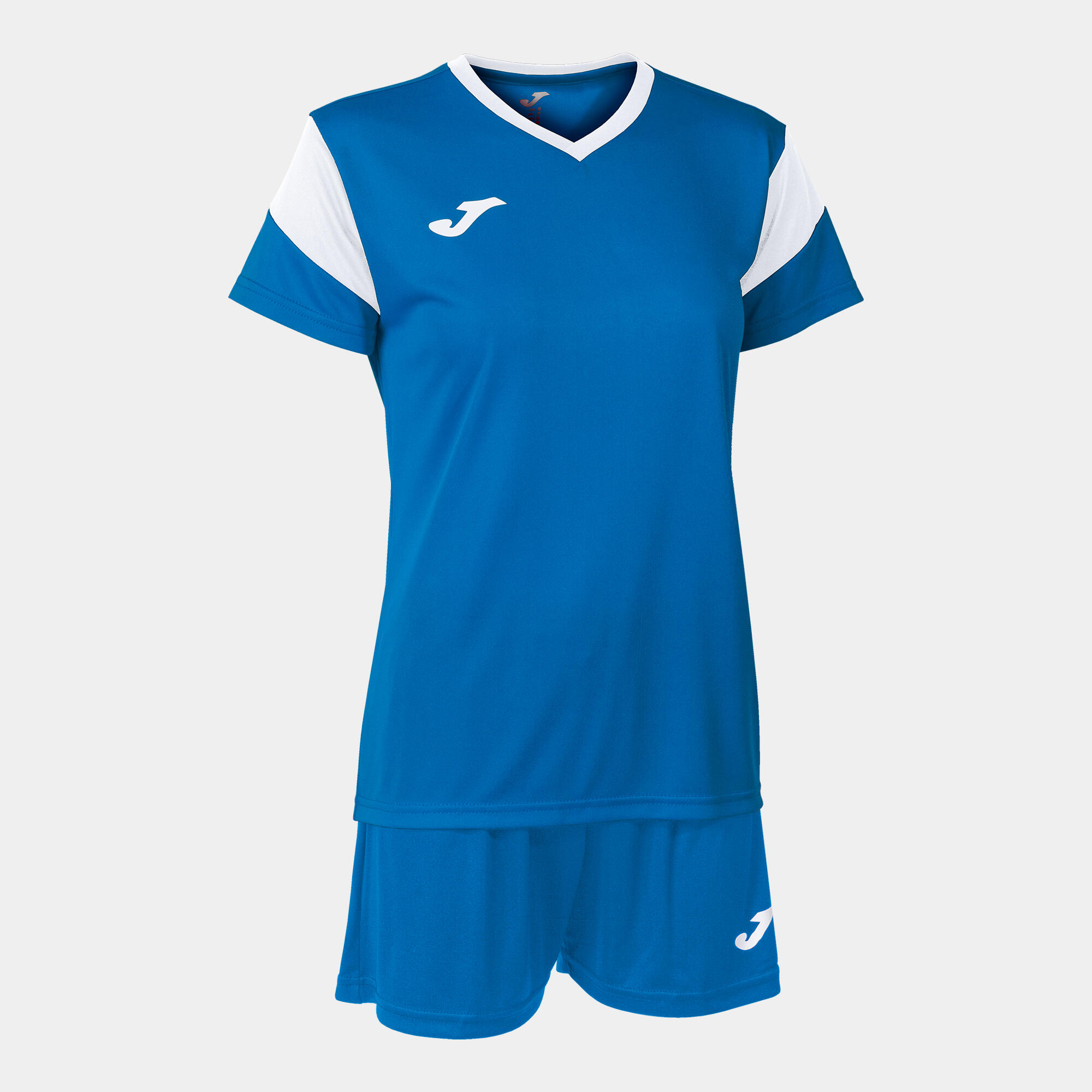 Joma Conjunto Futebol Phoenix Azul Royal Mulher Branco Azul da Decathlon