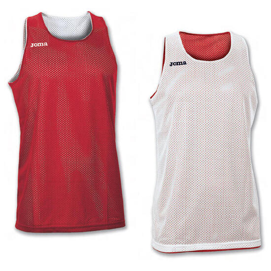 Débardeur Sans Manches Basket-Ball Enfants Joma Aro Reversible Rouge