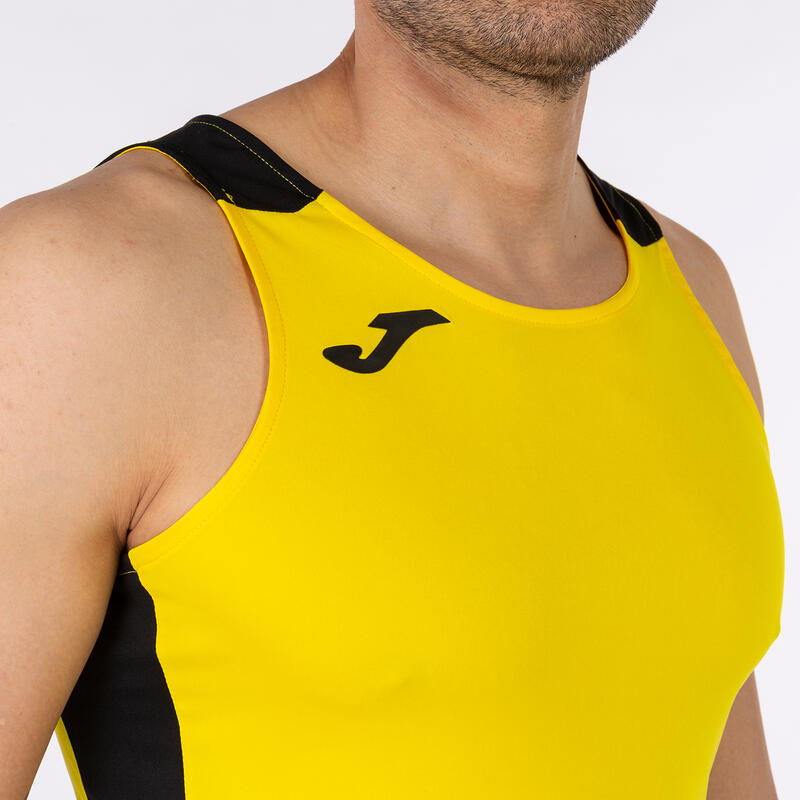 Camiseta Tirantes Running Niños Joma Record II Amarillo