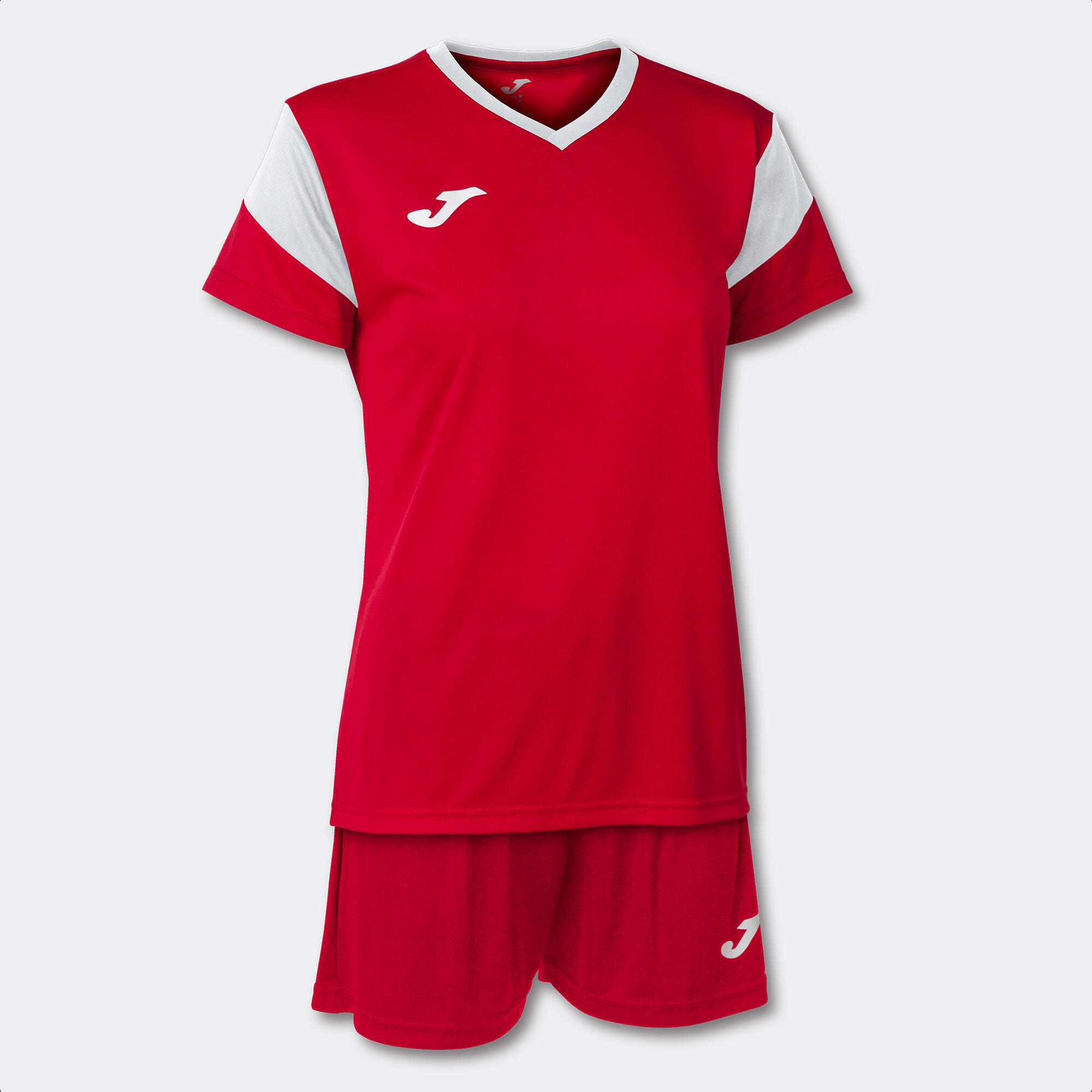 Joma Conjunto Futebol Phoenix Vermelho Mulher Branco Vermelho da Decathlon