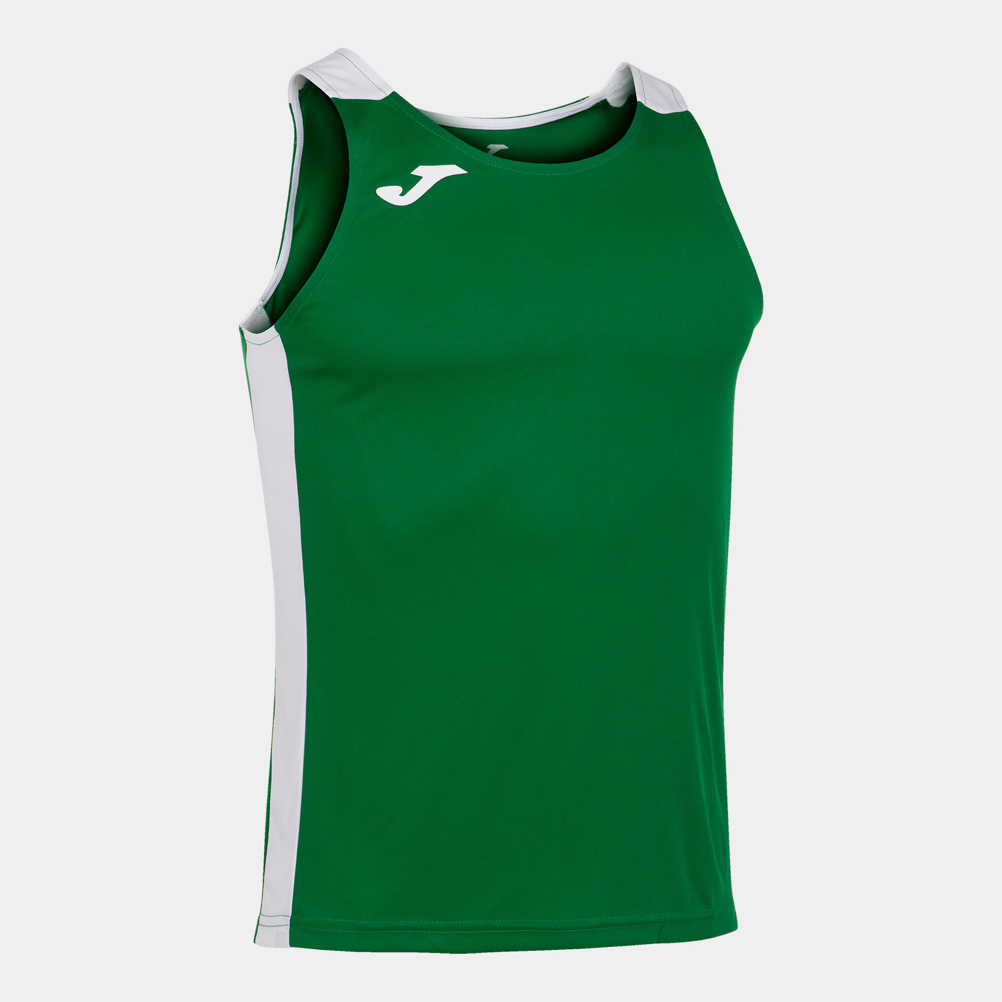 Joma - Débardeur Running Homme Joma Record Ii Vert - T-shirt Sans Manche - Blanc|vert - 36 Xs - Decathlon