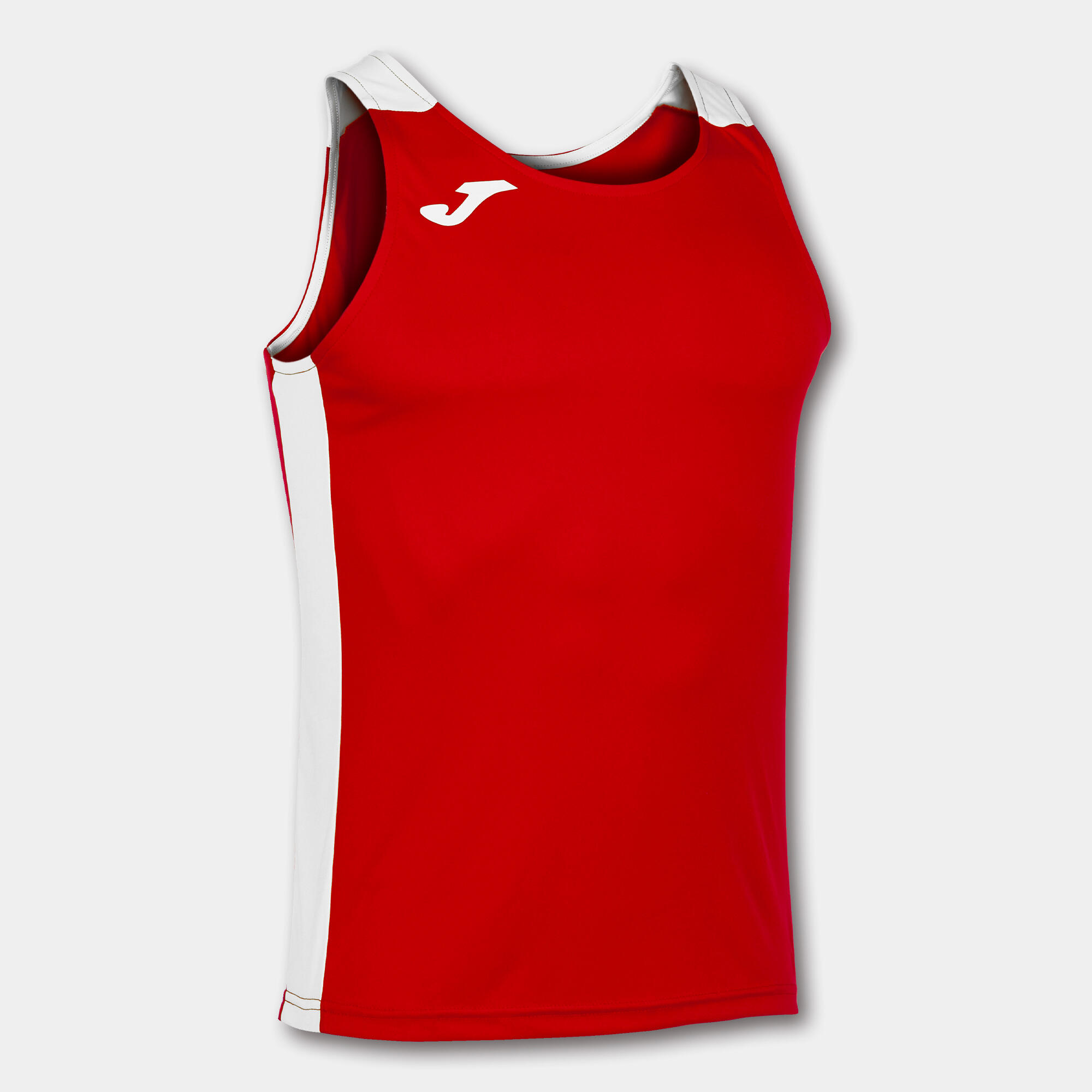 Joma - Débardeur Running Homme Joma Record Ii Rouge - T-shirt Sans Manche - Blanc|rouge - 38 S - Decathlon