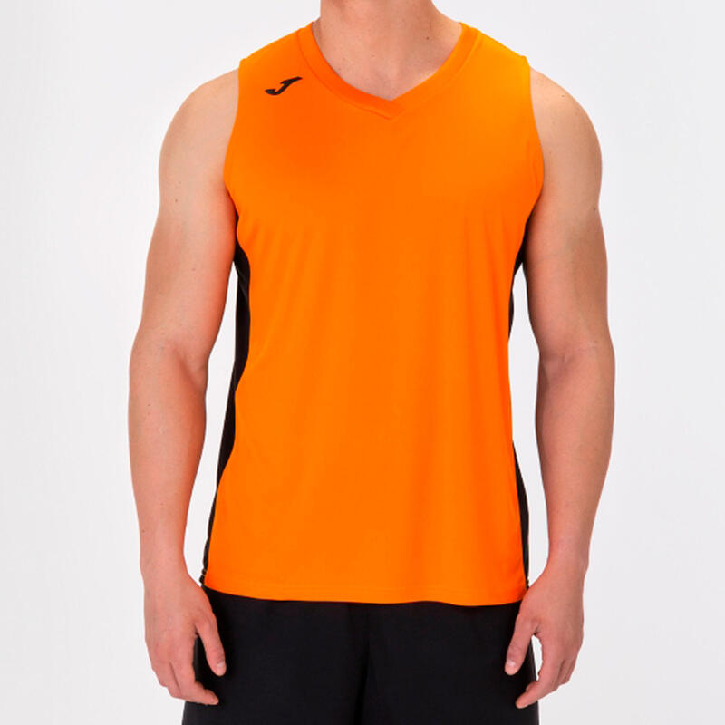 Camiseta Sin Mangas Baloncesto Niños Joma Cancha III Naranja