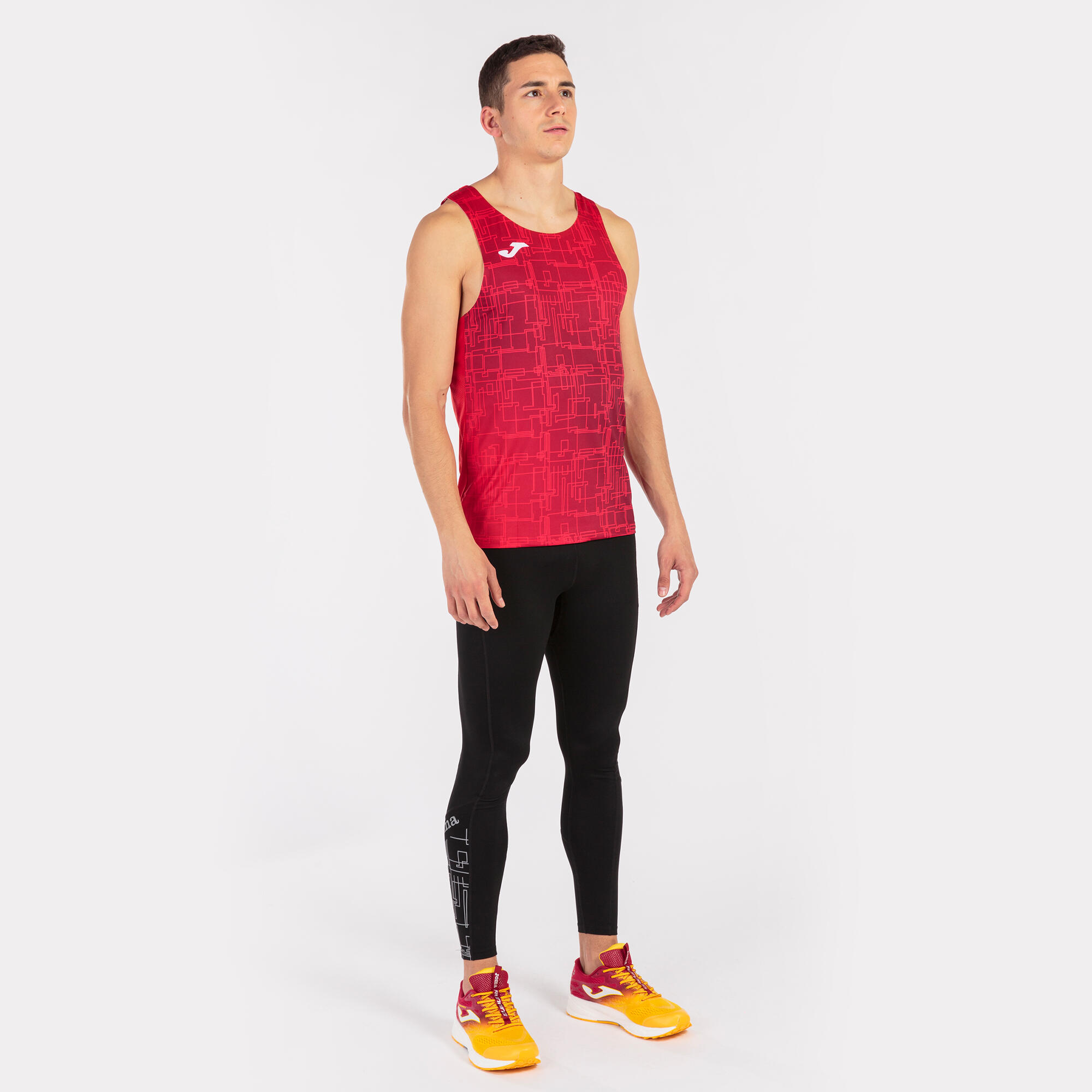T-Shirt De Alça Running Homem Joma Elite VIII Vermelho 4/5