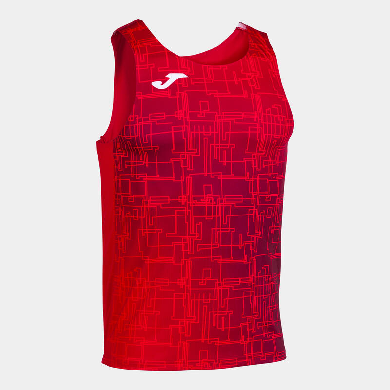 Camiseta Tirantes Running Hombre Joma Elite VIII Rojo