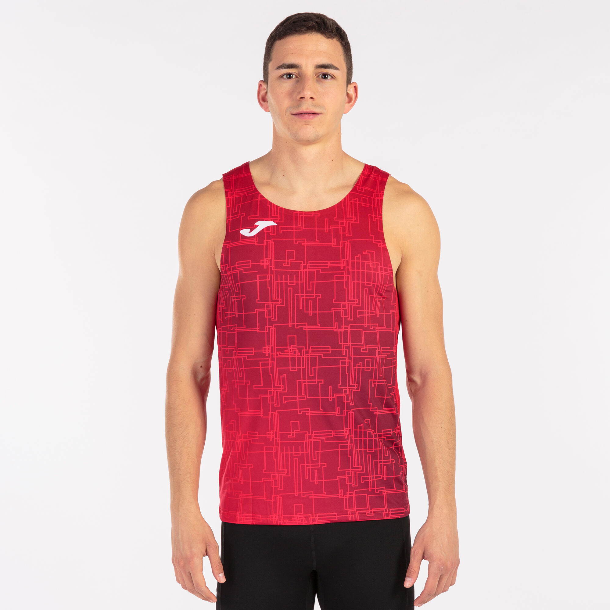 T-Shirt De Alça Running Homem Joma Elite VIII Vermelho 2/5