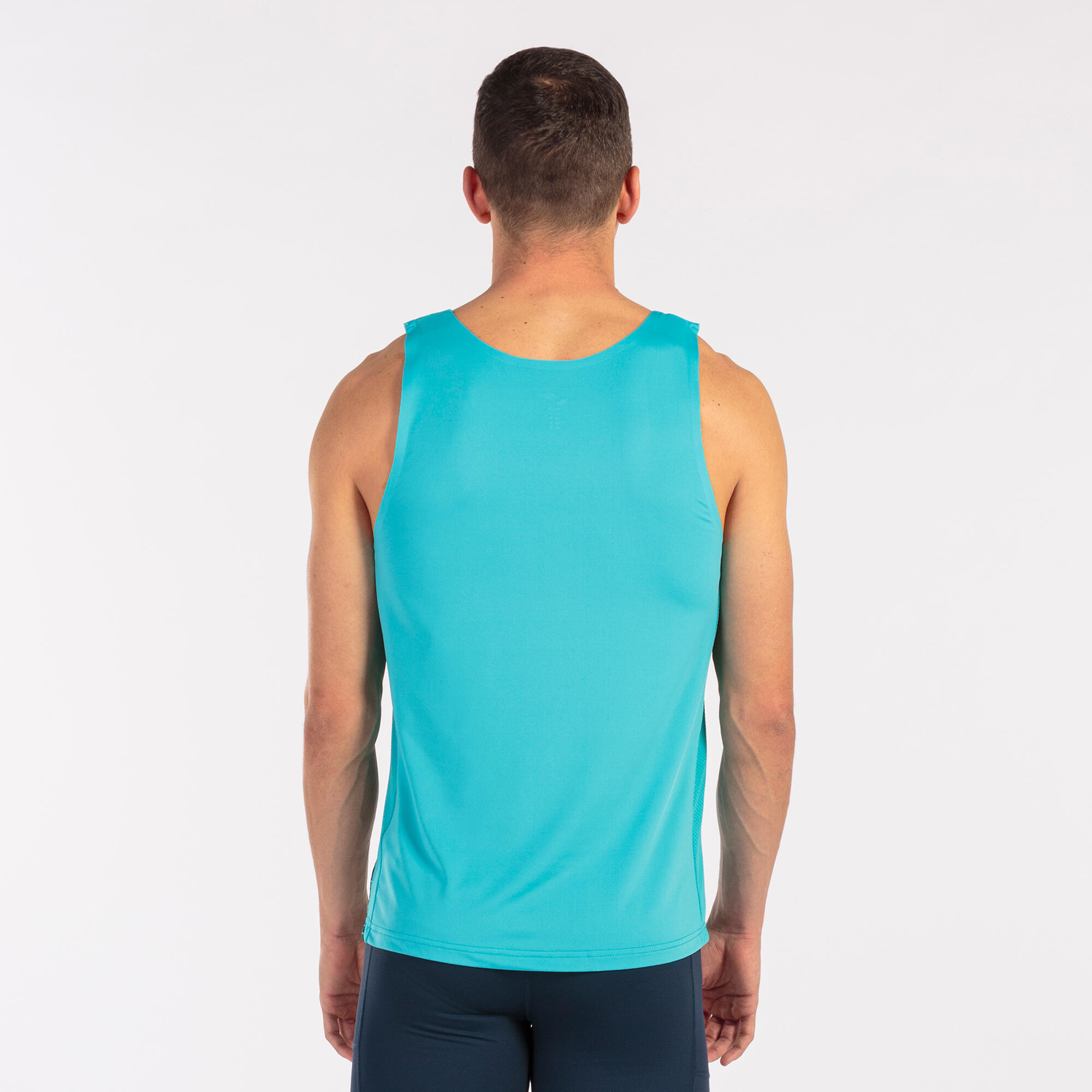 T-Shirt De Alça Running Homem Joma Elite VIII Azul-Turquesa 3/5