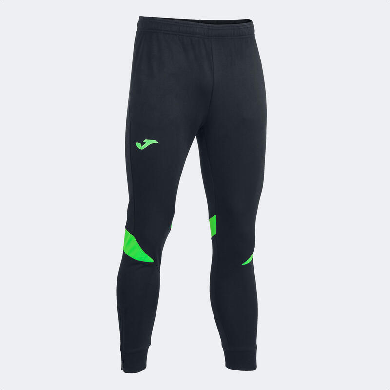 Pantaloni Joma Championship VI, negru/verde fluo, 2XL