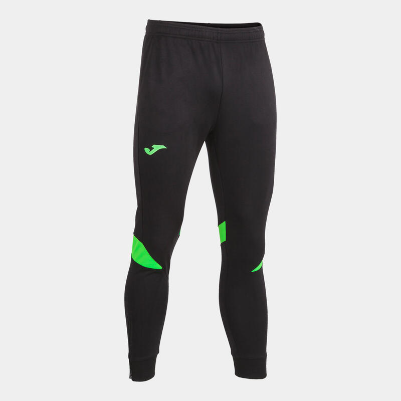 Pantaloni Joma Championship VI, negru/verde fluo, 2XL