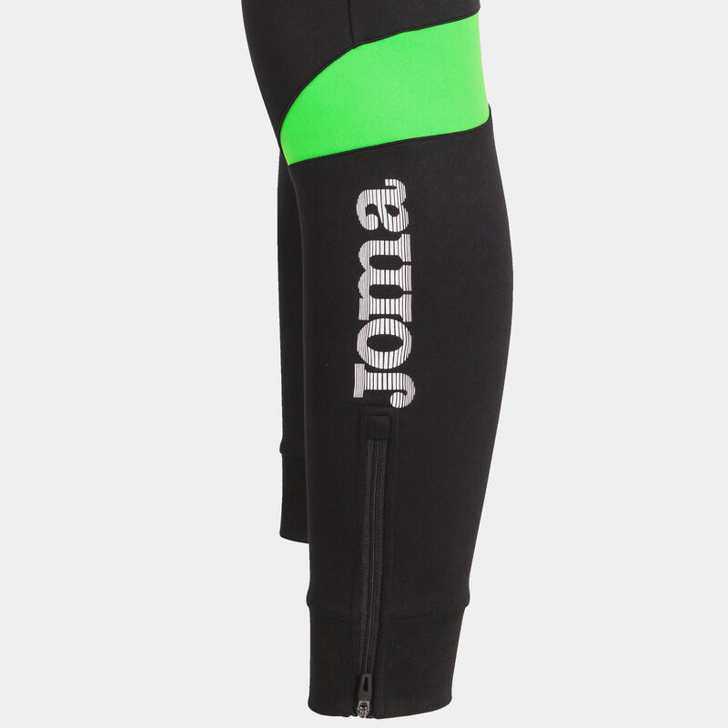 Pantaloni Joma Championship VI, negru/verde fluo, 2XL