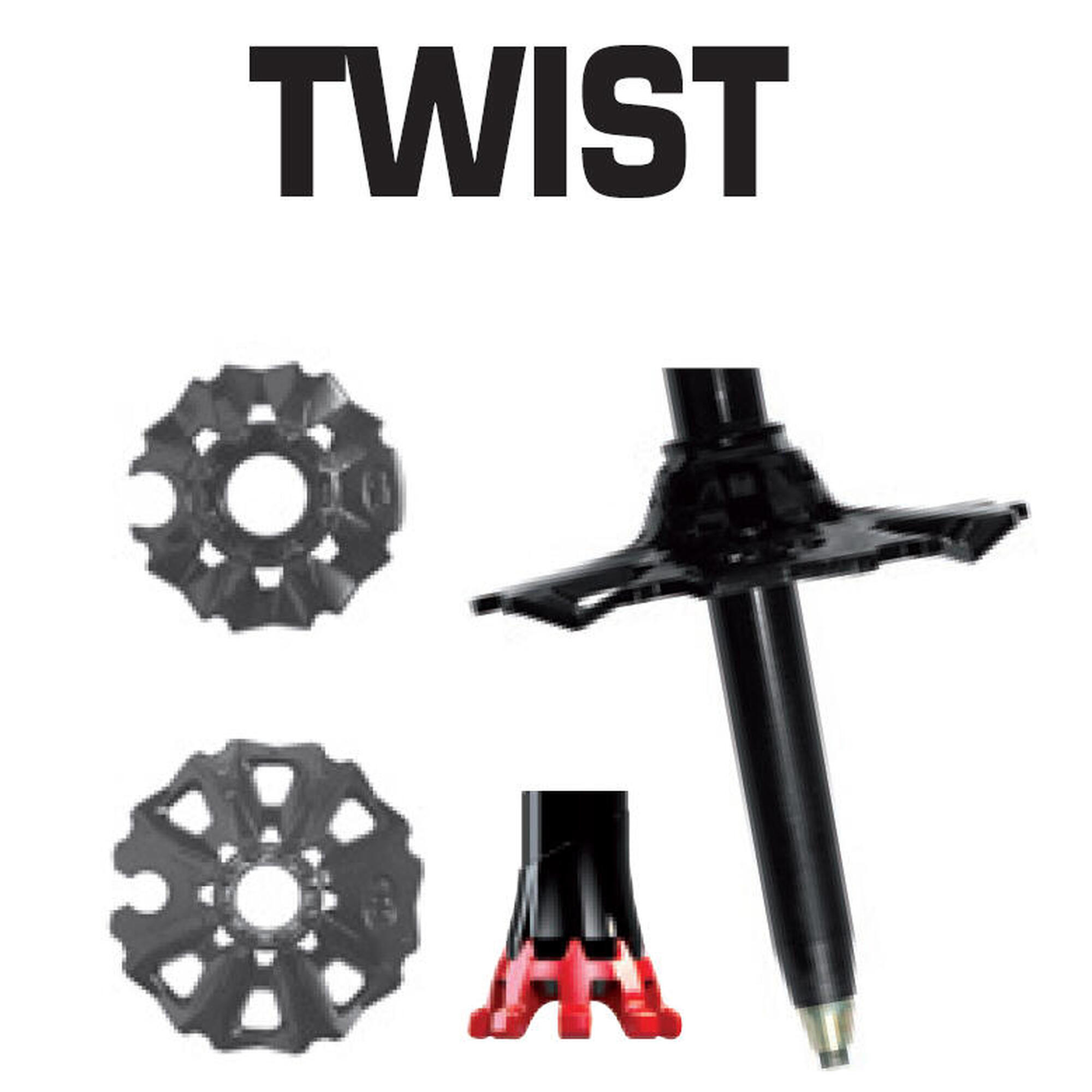 TSL Connect carbon 3 cross st - twist poles