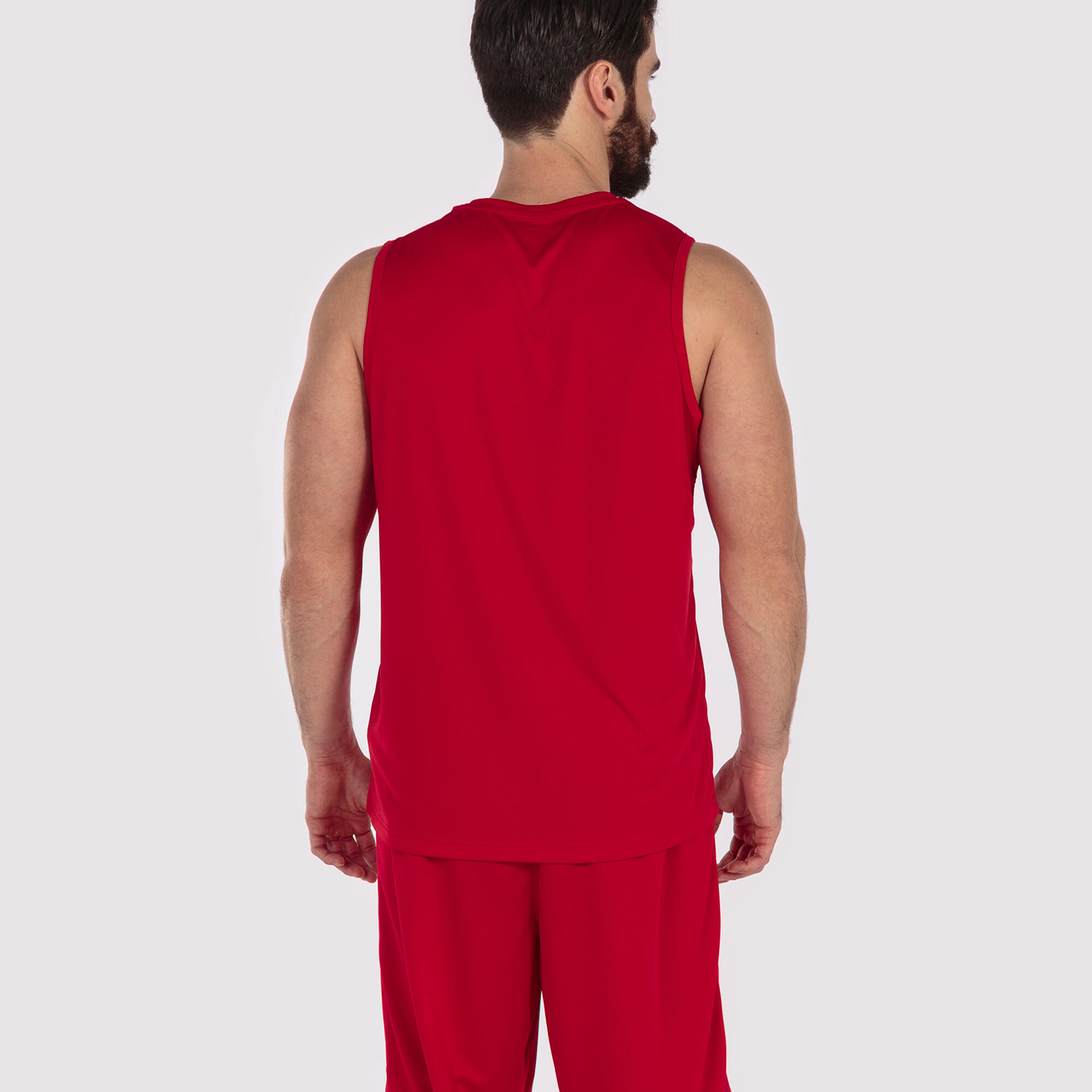 T-Shirt De Alça Basquetebol Homem Joma Combi Basket Vermelho 4/4