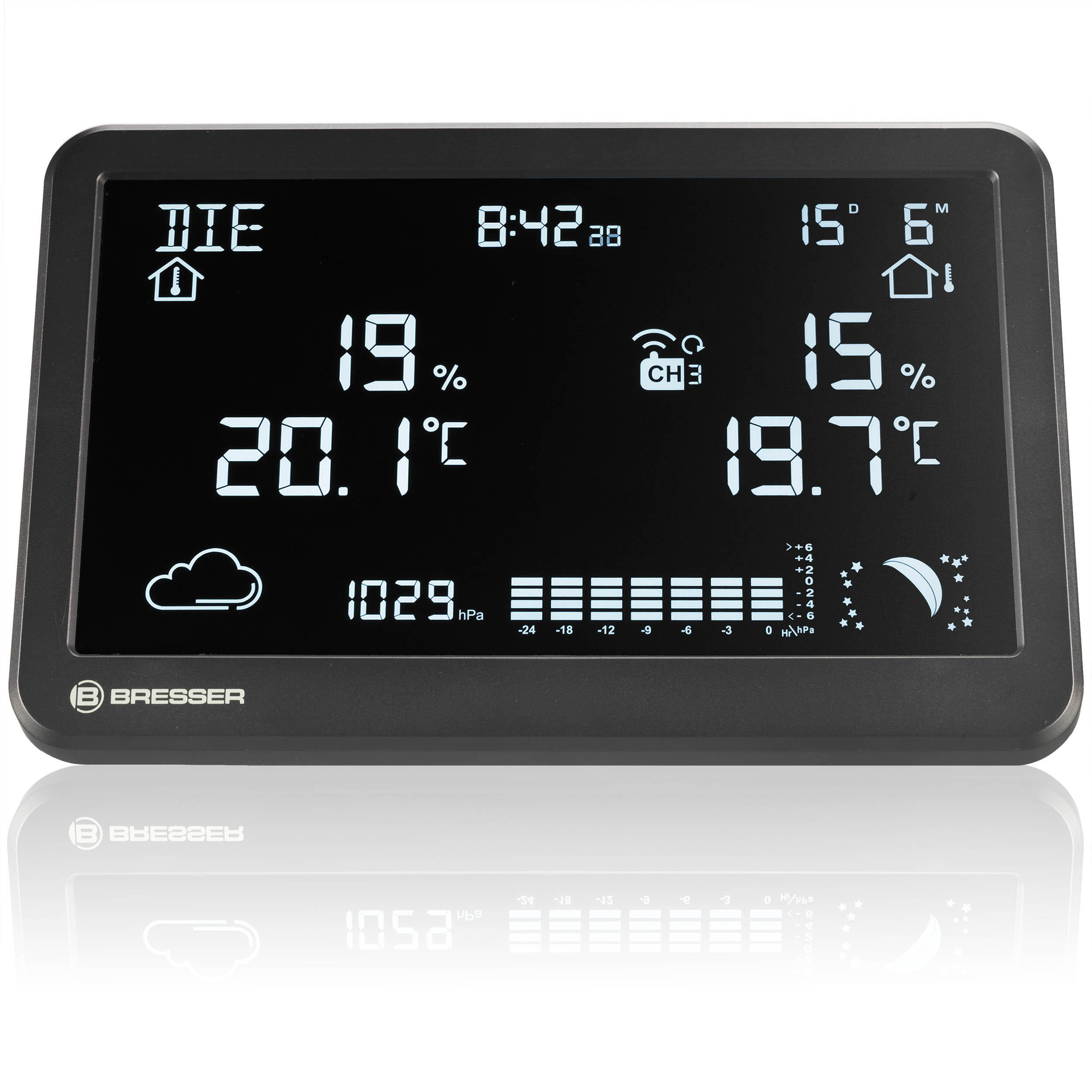 Station météo sans fil  MeteoTemp TBH 3/7