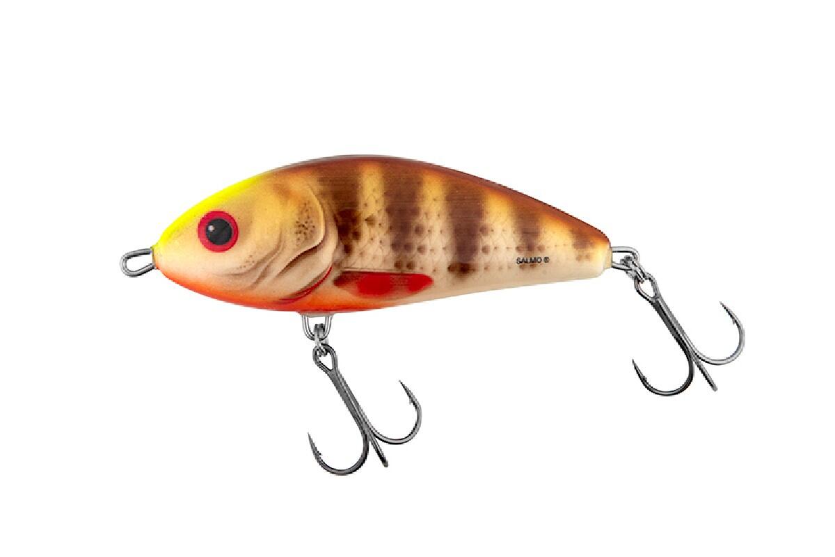 SALMO Salmo Fatso Sinking F10S Spotted Brown Perch - Meerval pluggen