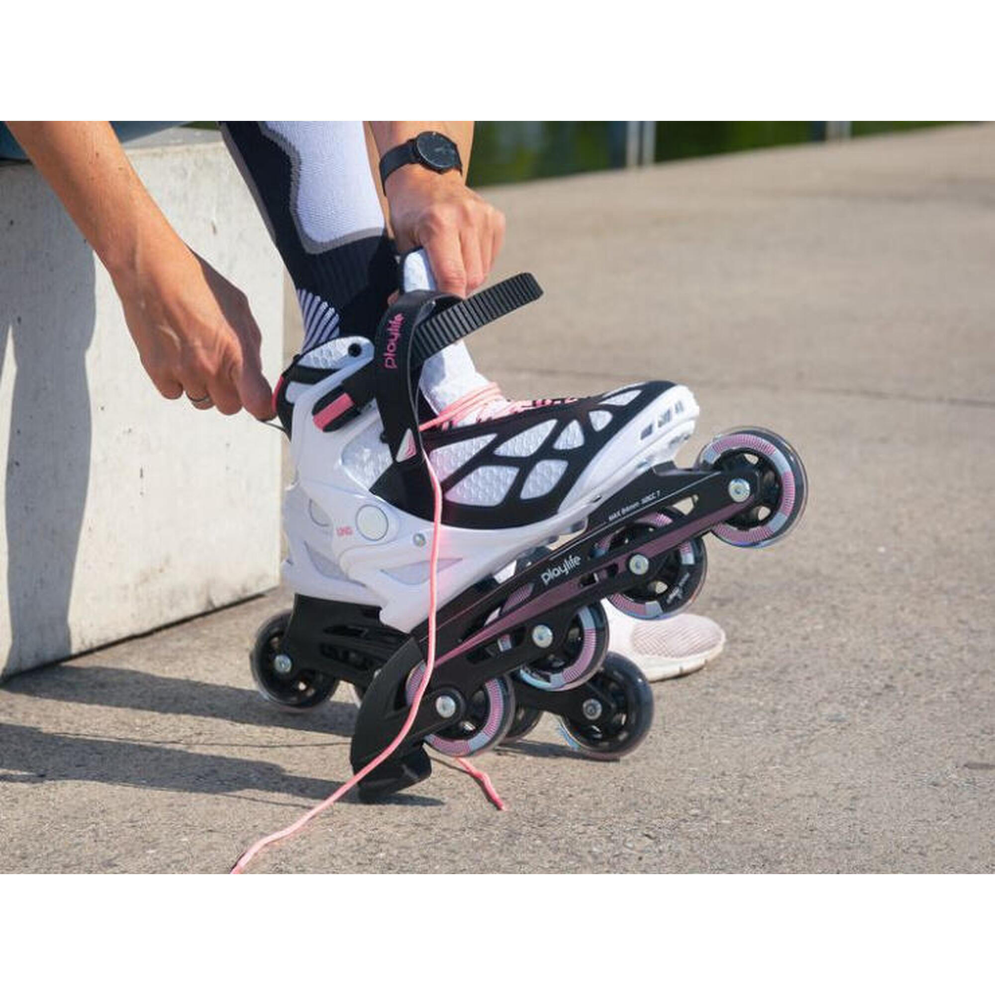 Freeskate-Roller Playlife Uno Pink 80