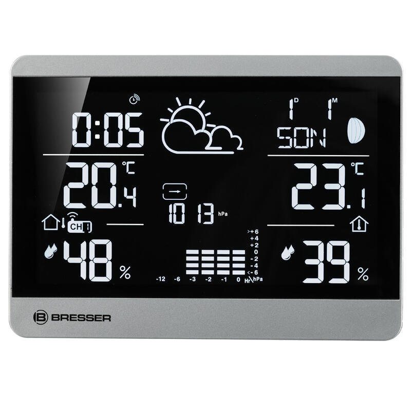 Estação meteorológica elegante Pressão+Temperatura+Humidade+Função de alarme
