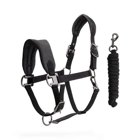 Ensemble licol et longe pour cheval en maille Mrs. Ros