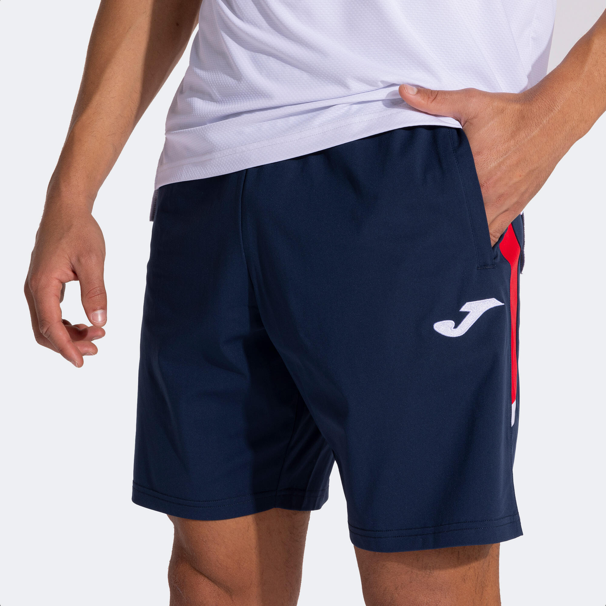 Bermuda Football Homme Joma Toledo Bleu Marine 4/5