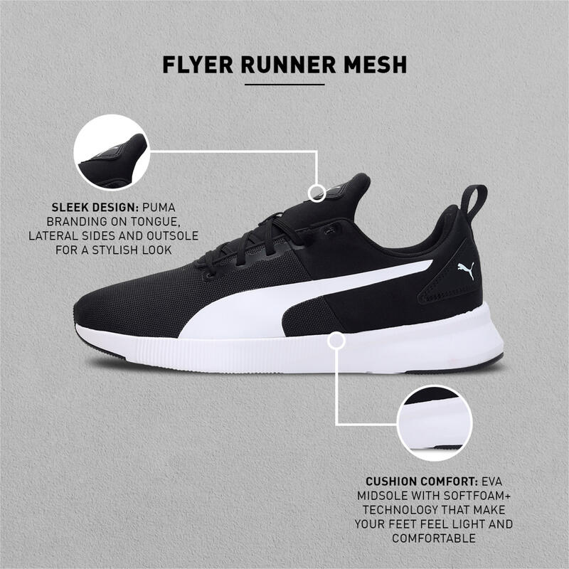 Baskets Puma Flyer Runner Mesh, Noir, Hommes