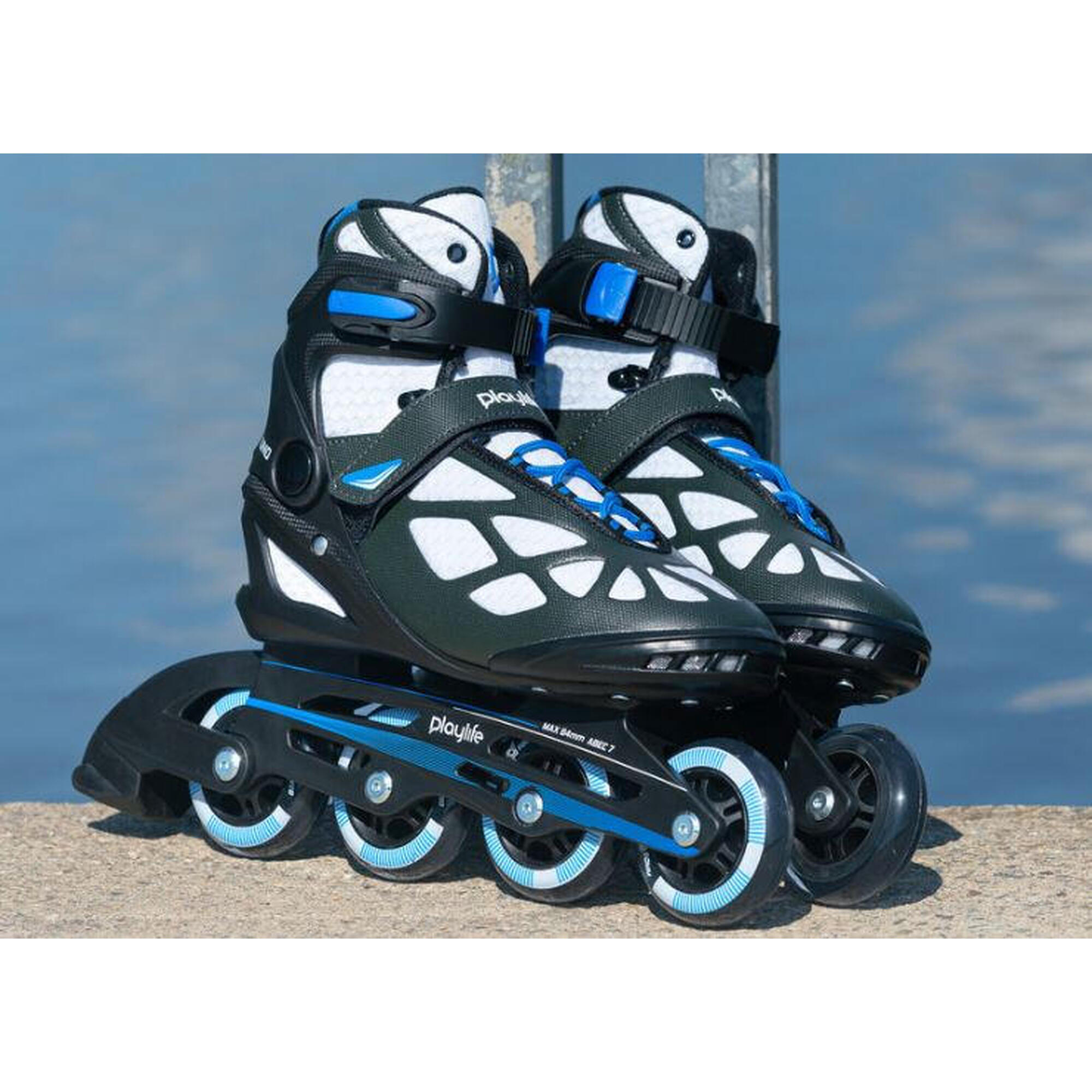 Playlife Uno Black 80 freeskate rollerblades