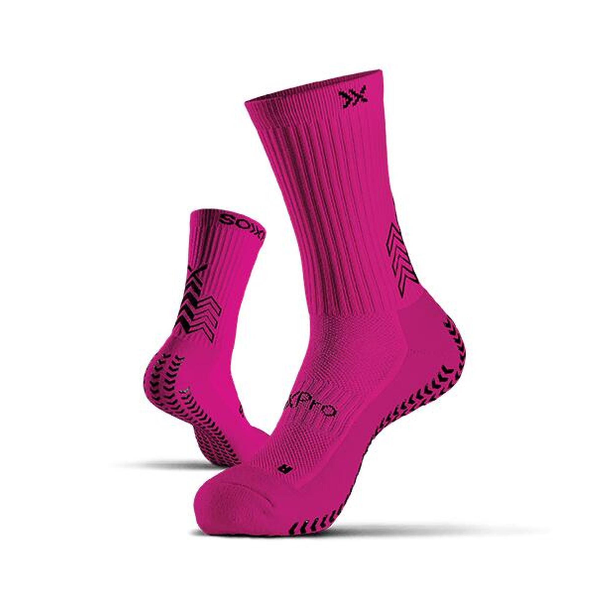 Chaussettes antidérapantes SoxPro Rose
