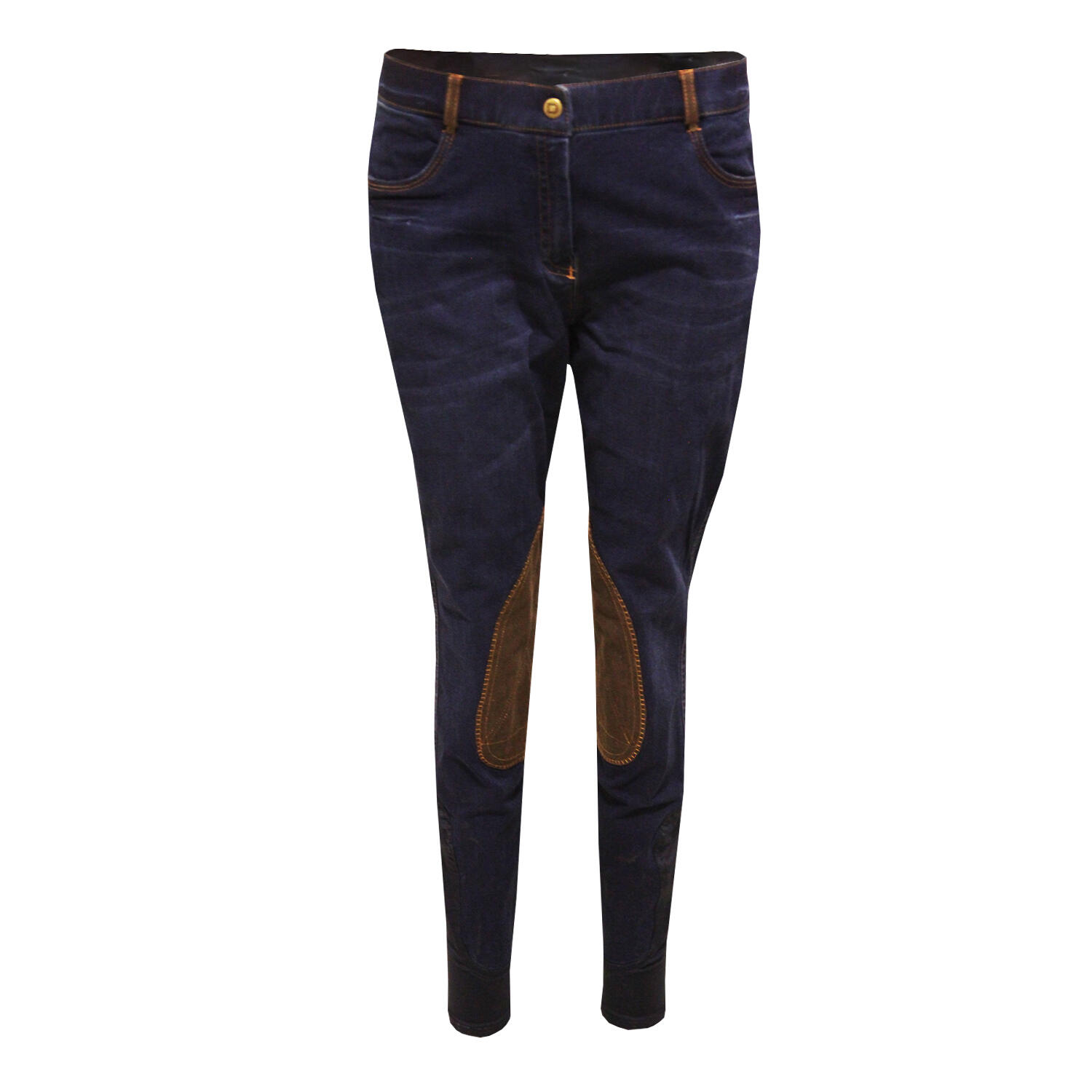 SHONA Pantaloni da equitazione da donna (denim scuro)